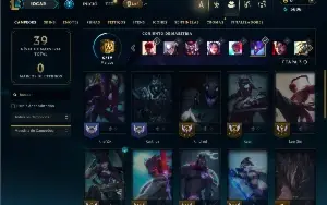 Diamante 3 com 30 Champs e 3 Skins ( 83 PDL )