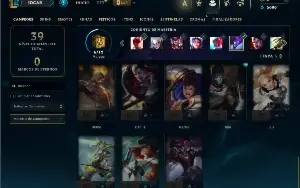 Diamante 3 com 30 Champs e 3 Skins ( 83 PDL )