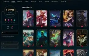 Conta no League of Legends 1228 skins - PLAT 4