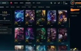 CONTA NVL 84, 46 CHAMPS E 9 SKINS POR R$85,00!