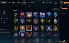 CONTA NVL 84, 46 CHAMPS E 9 SKINS POR R$85,00!