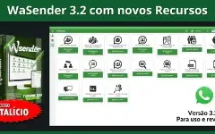 Wa Sender 2024 Nova Versão 3.2 + Chave De Licenças