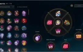 Conta lol plat 2 season passada 60% de winrate 164 skins