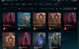 Conta de Lol com mais de 640 skins