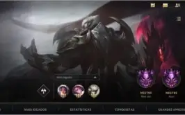 Mestre + 61% de win + 9 skins