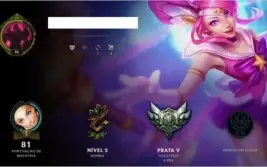 Conta PRATA V - Poucos campeões e algumas Skins