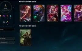 Conta PRATA V - Poucos campeões e algumas Skins