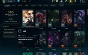 Conta Unranked com 95 Champs e 88 Skins + 2 Prestigios Fizz