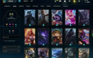 Conta Unranked com 95 Champs e 88 Skins + 2 Prestigios Fizz