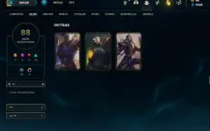 Conta Unranked com 95 Champs e 88 Skins + 2 Prestigios Fizz