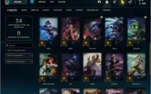 Conta platina 2 com 27 Champs e 5 skins + 1 Prestigio