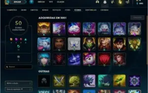 Conta platina 2 com 27 Champs e 5 skins + 1 Prestigio