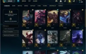 Conta platina 2 com 27 Champs e 5 skins + 1 Prestigio