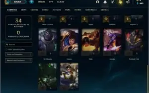 Conta platina 2 com 27 Champs e 5 skins + 1 Prestigio