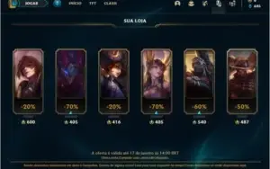 Conta platina 2 com 27 Champs e 5 skins + 1 Prestigio