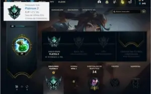 Conta platina 2 com 27 Champs e 5 skins + 1 Prestigio