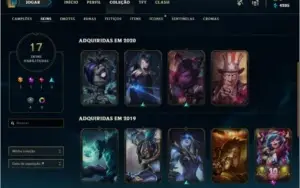 CONTA LOL - SMURF - COM 2 SKINS ULTIMATES E MAIS 19 SKINS