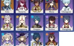 AR49 - EULA + MONA + XINYAN C6 + 13k PRIMO + 10 FATES