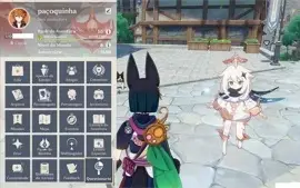 Conta genhsin com 7 personagens 5* e 3 armas 5* e +++