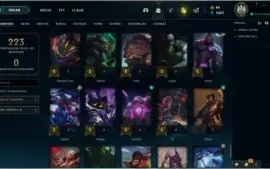 Conta de lol prata 110 champions e 58 skins