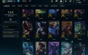 Platina 4 com 85 Champs e 39 Skins + 5 Espolios