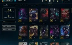 Platina 4 com 85 Champs e 39 Skins + 5 Espolios