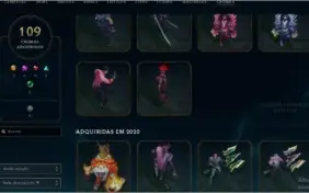 Conta LOL de 2014 Diamante 3 46K de Essencia e all champs