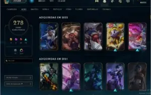 Conta LOL de 2014 Diamante 3 46K de Essencia e all champs