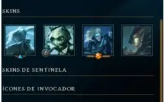 Conta League of Legends, Platina II com 3 skins lendárias