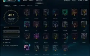 Conta League of Legends, Platina II com 3 skins lendárias