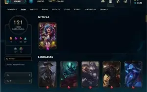 Conta prata 3 com 153 Champs e 121 Skins + 5 Vitoriosas