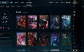 Conta league of legends com 178 skins e 92 champions