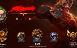 Conta League of legends - Ouro 3 100 pdl -  82 skin