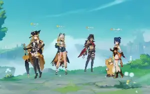 Conta Genshin Impact bem farmada e com personagens