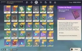 conta genshin impact lvl 33 + venti lvl 60