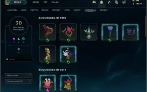 Todos os Campeões - LVL 338 - 191 Skins - Borda de Platina -
