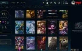 Todos os Campeões - LVL 338 - 191 Skins - Borda de Platina -