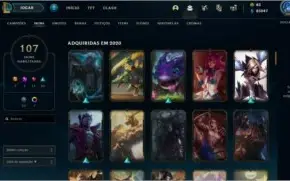 Conta lol com Muita essencial Azul e icones raros!!