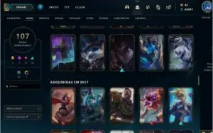 Conta lol com Muita essencial Azul e icones raros!!