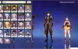 AR 55 KEQING MONA ZHONGLI+1/GANYU+AMOS/QIQI KAZUHA GARANTIDO