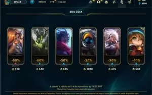 Conta prata 3 com 24 Champs e 5 Skins