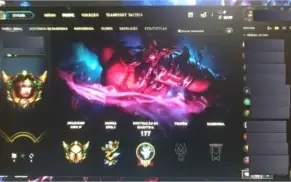 CONTA DE LOL GOLD 4 COM 30 SKINS POR R$100