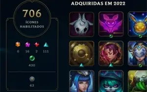 Conta D1 Com 1157 skins