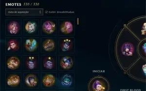 Conta D1 Com 1157 skins