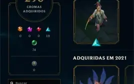 Conta D1 Com 1157 skins