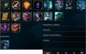 CONTA LOL - GOLD 4 - 91 CHAMPIONS - 33 SKINS - 5 GEMAS