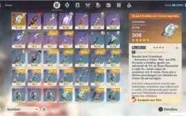 AR 42 Diluc, Klee, Fishcl, Chongyun | Stamina full