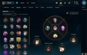 36 skins no lol, platina 3 season passada, nenhum jogo nessa