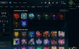 Conta Cheia de Skins, barato pra ir logo. - League of Legend