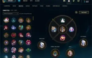 Conta D1 +300 skins (Todos os Champs+1349RP)
